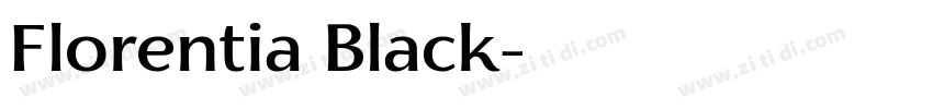 Florentia Black字体转换